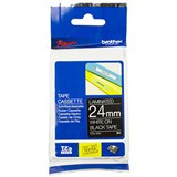 BROTHER TZE355 LAMINATED LABELLING TAPE 24MM WHITE ON BLACK