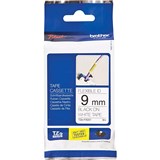 BROTHER TZEFX221 FLEXIBLE LABELLING TAPE 9MM BLACK ON WHITE