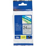 BROTHER TZEM951 LABELLING TAPE 24MM BLACK ON MATT SILVER