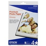 EPSON C13S042544 GLOSSY PHOTO PAPER 200GSM 5 X 7 INCH WHITE PACK 20
