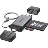 COMSOL USBC AND USBA SD CARD READER BLACK