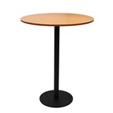 RAPIDLINE ESTILO DRY BAR TABLE 900MM DIA BEECH AND BLACK BASE