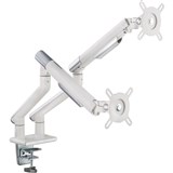 CANOHM GAS SPRING DUAL MONITOR ARM WHITE