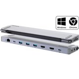 COMSOL USBC DUAL HDMI MONITOR 12 PORT DOCKING STATION GREY