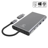 COMSOL USBC DUAL 4K HDMIDP MULTIPORT UNIVERSAL ADAPTER BLACK