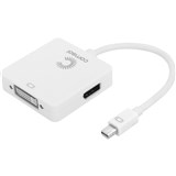 COMSOL MINI DISPLAYPORT ADAPTER MALE TO HDMI  DVI  DISPLAYPORT 200MM WHITE