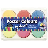 ZART POSTER COLOURS POSTER PAINT FLUORO PACK 6