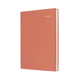 COLLINS BELMONT COLOURS 187V44 DIARY DAY TO PAGE VIEW A5 ORANGE