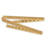 TEACHABLES FOLDING RULER 1METER BROWN