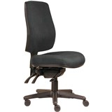 ERGOSELECT SPARK ERGONOMIC CHAIR HIGH BACK 3 LEVER SEAT SLIDE BLACK NYLON BASE SLATE