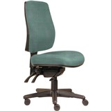 ERGOSELECT SPARK ERGONOMIC CHAIR HIGH BACK 3 LEVER SEAT SLIDE BLACK NYLON BASE TEAL