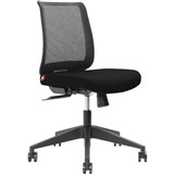 BRINDIS TASK CHAIR LOW MESH BACK NYLON BASE ONYX
