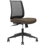BRINDIS TASK CHAIR LOW MESH BACK NYLON BASE CHOCOLATE
