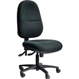 DAL ERGO BC TASK CHAIR HIGH BACK 3LEVER BLACK NYLON BASE GRAVITY FABRIC NAVY