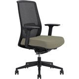 DAL JIRRA SIDE CONTROL SYNCHRO HIGH MESH BACK ARMS BLACK BACK DRIFTWOOD SEAT