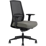DAL JIRRA SIDE CONTROL SYNCHRO HIGH MESH BACK ARMS BLACK BACK MOCHA SEAT