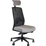 DAL JIRRA SIDE CONTROL SYNCHRO HIGH MESH BACK HEADREST BLACK BACK GREY SEAT