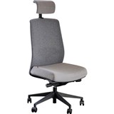 DAL JIRRA SIDE CONTROL SYNCHRO HIGH MESH BACK HEADREST GREY BACK AND SEAT