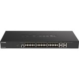 DLINK DXS121028S 28PORT 10 GIGABIT SMART MANAGED SWITCH WITH 24 SFP PORTS AND 4 10GBASET PORTS