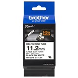 BROTHER HSE231E HEAT SHRINK TUBE LABELLING TAPE 112MM BLACK ON WHITE