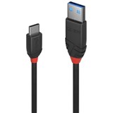LINDY 36916 BLACK LINE USBC TO USBA 3A CABLE 1M BLACK