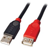 LINDY 42817 ACTIVE USBA 20 EXTENTION CABLE 5M BLACKRED