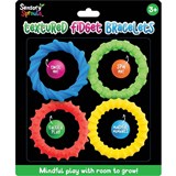 SENSORY SPROUTS TEXTURED FIDGET BRACELETS ASSORTED SET 4