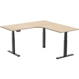 ERGOVIDA EED633D ELECTRIC SITSTAND CORNER DESK 1800 X 1800 X 750MM BLACKOAK