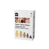 EDUCATIONAL COLOURS FRIENDSHIP COLOURS PAPER FAMILY SHAPES PACK 150