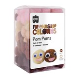 EDUCATIONAL COLOURS FRIENDSHIP COLOURS POM POMS PACK 150