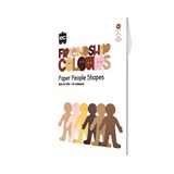 EDUCATIONAL COLOURS FRIENDSHIP COLOURS PAPER PEOPLE SHAPES PACK 30