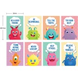 LEARNING CAN BE FUN GIGGLE  GROW CHARACTER TRAITS POSTER SET 8