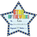 LEARNING CAN BE FUN GIGGLE  GROW STAR OF THE WEEK CERTIFICATES PACK 30