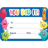 LEARNING CAN BE FUN GIGGLE  GROW YOU DID IT CERTIFICATES PACK 30