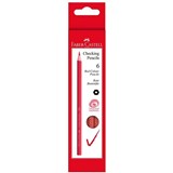 FABERCASTELL CHECKING PENCIL RED PACK 6