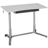 COPENHAGEN STUDENT SIT AND STAND DESK 950 X 520MM WHITE