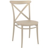 SIESTA CROSS CHAIR 440MM TAUPE