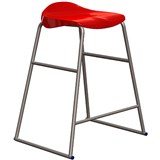 TRACT STOOL 550MM HIGH RED