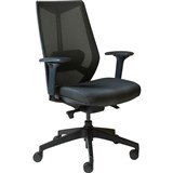 RAPIDLINE ARCO CHAIR HIGH MESH BACK ARMS BLACK