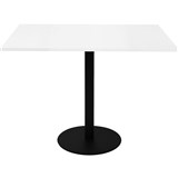 RAPIDLINE SQUARE MEETING TABLE DISC BASE 900MM NATURAL WHITEBLACK