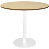 RAPIDLINE ROUND TABLE DISC BASE 900MM NATURAL OAKWHITE