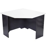 RAPID WORKER CORNER WORKSTATION UNIT 900 X 900 X 600MM WHITEIRONSTONE