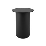 RAPIDLINE ROUND HIGH BAR TABLE DRUM BASE 900MM X 1050MM BLACK TOP AND BLACK PC FRAME