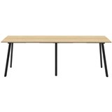 RAPIDLINE ETERNITY HIGH BAR TABLE 3000 X 750MM NATURAL OAKBLACK