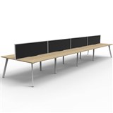 RAPIDLINE ETERNITY WORKSTATION 8 PERSON BACK TO BACK WITH SCREEN