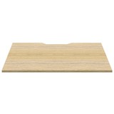 RAPIDLINE SCREEN SCALLOPED DESK TOP 1200 X 750 NATURAL OAK