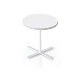 RAPIDLINE KOLO SIDE AND COFFEE TABLE 500 X 457MM WHITE TOP AND WHITE PC FRAME