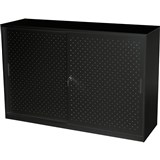 RAPIDLINE GO PERFORATED SLIDING DOOR CUPBOARD BLACK