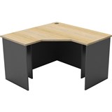 RAPID WORKER CORNER WORKSTATION COMPLETE 1200 X 1200 X 600MM OAKIRONSTONE