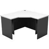 RAPID WORKER CORNER WORKSTATION COMPLETE 1200 X 1200 X 600MM WHITEIRONSTONE